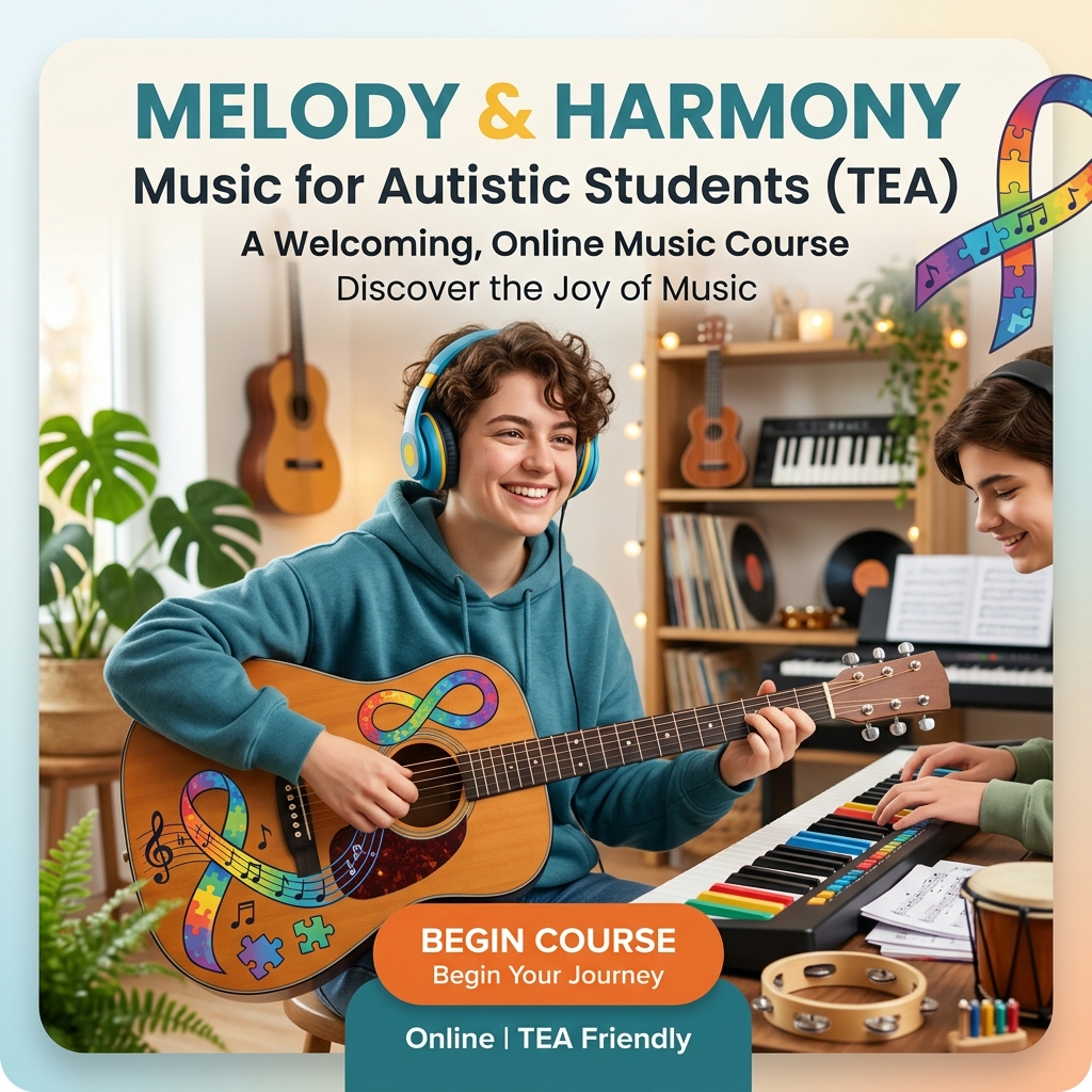 Música e Autismo (TEA) - Estimulação Sensorial (Presencial)